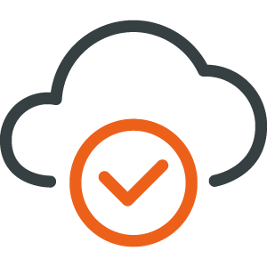 Cloud icon with check mark