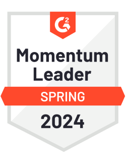 G2 Momentum Leader Badge - Spring 2024