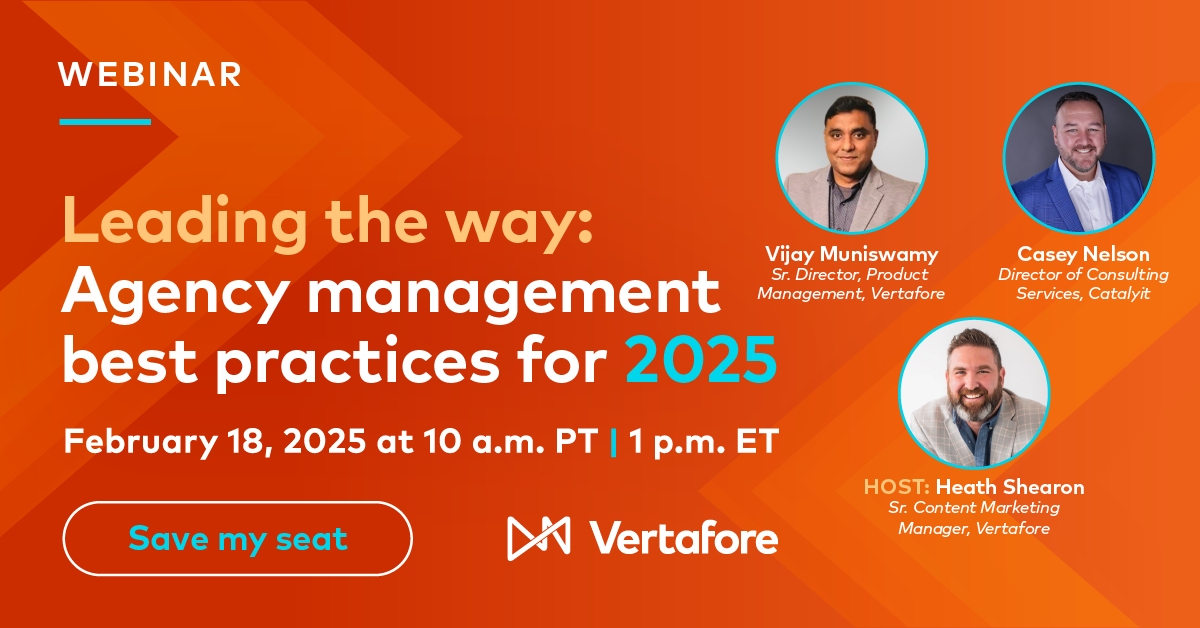 Vertafore Agency Best Practices for 2025 Webinar Banner