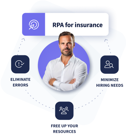 Pathway Port RPA for insurance eliminates errors, free up your resources and minimize hiring needs